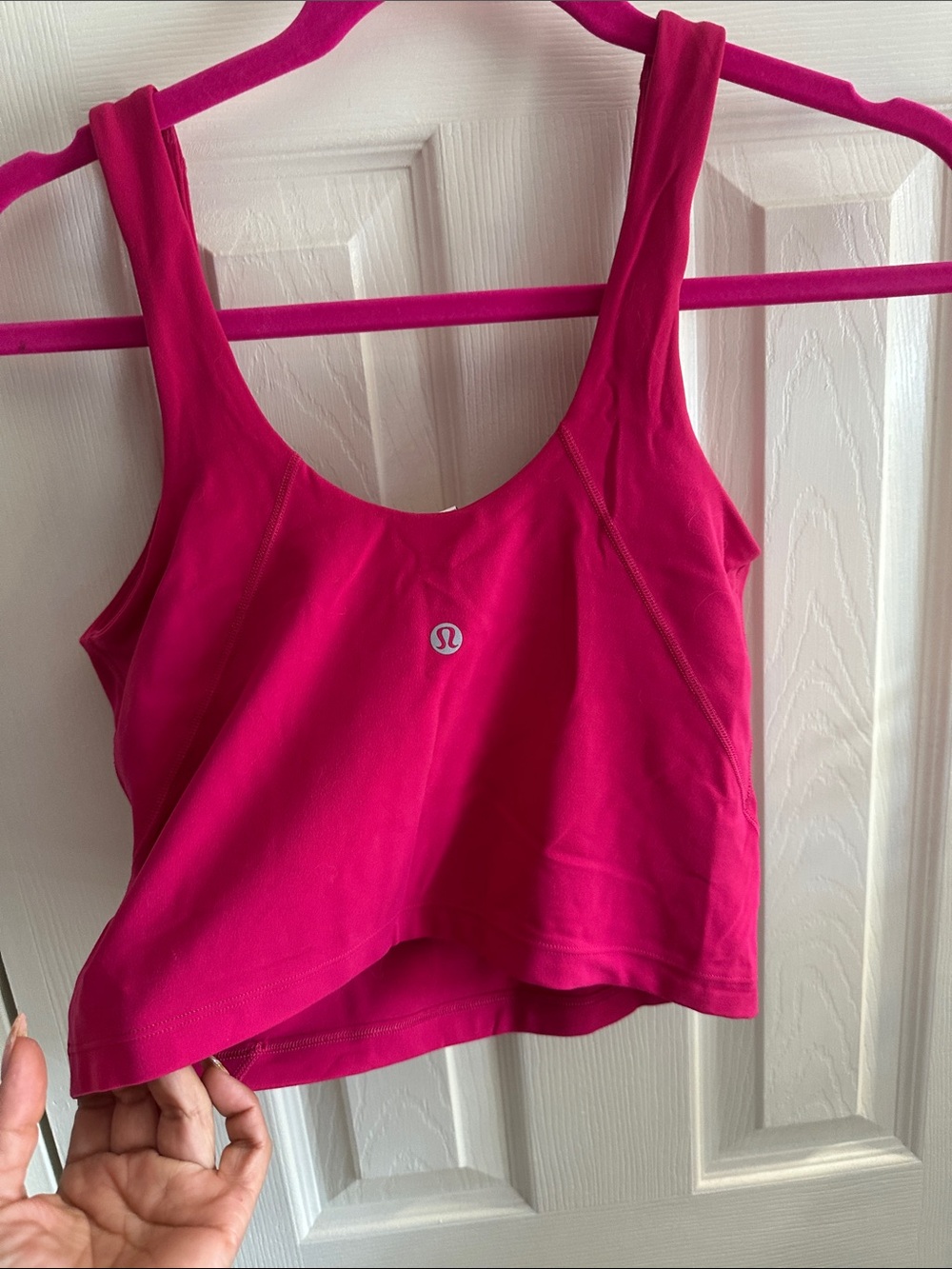 lululemon athletica Women's Pink Active Tank Crop Top - Picture 3 of 4